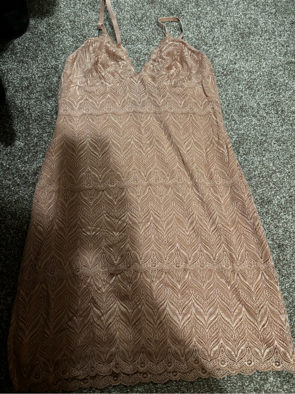 Cosabella Lace Slip Dress in Blush Pink